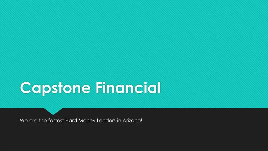 capstone financial