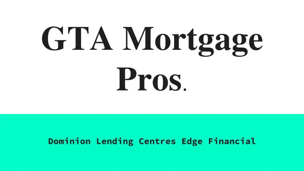 gta mortgage pros