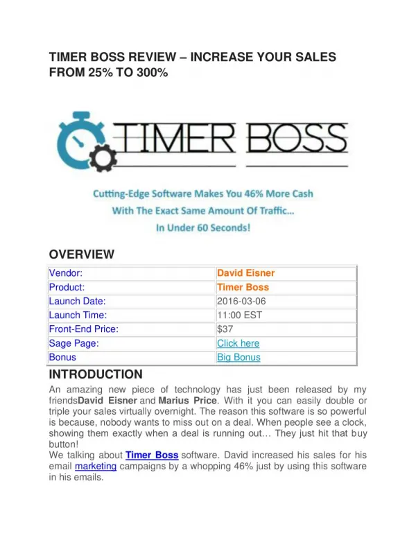 Timer Boss REVIEW || Download Timer Boss