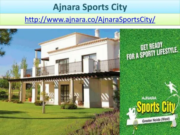 Ajnara Sports City With Spacious Floor Plan