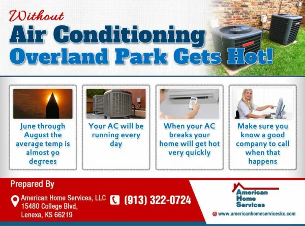 Without Air Conditioning Overland Park Gets Hot!
