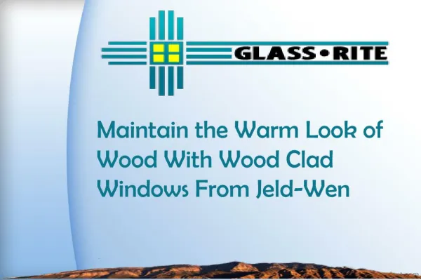 Maintain the Warm Look of Wood With Wood Clad Windows From Jeld-Wen