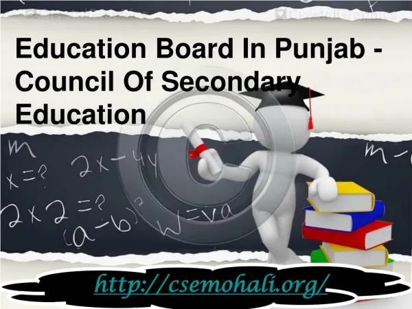 Education Board In Punjab - Council Of Secondary Education