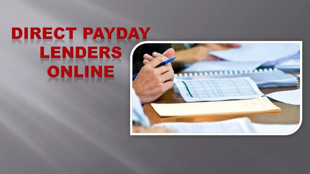 direct payday lenders online