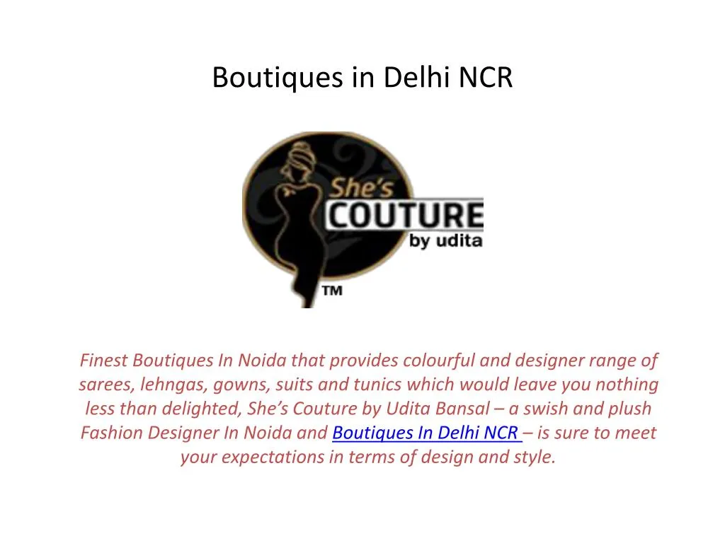 boutiques in delhi ncr