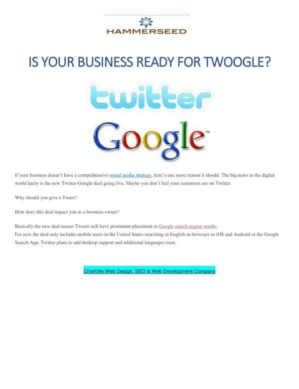 Is your business ready for Twoogle?