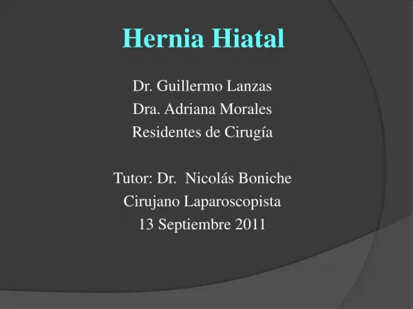 Hernia Hiatal