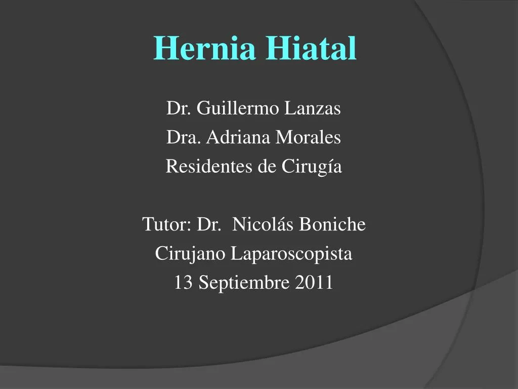 hernia hiatal