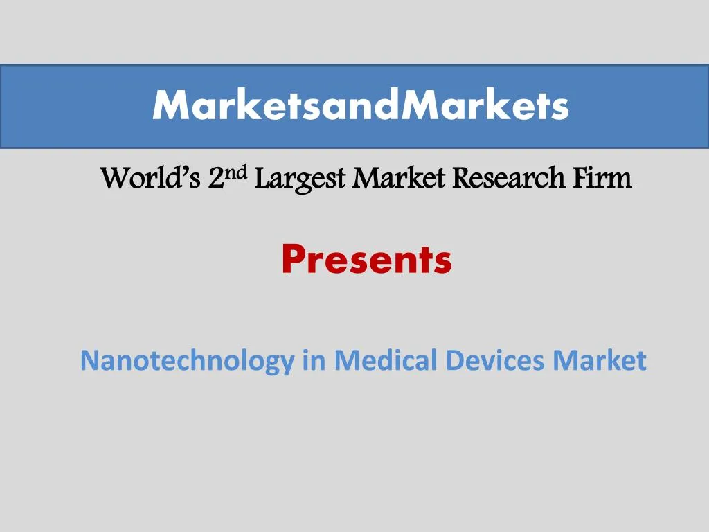 world s 2 nd largest market research firm
