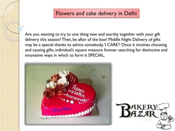 Provide flower and cake service online