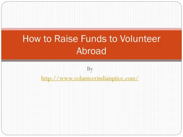 How to Raise Funds to Volunteer Abroad
