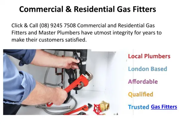 Commercial & Residential Gas Fitters