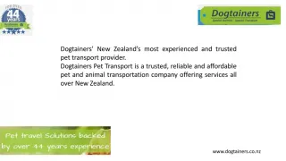 Pet import services - slide 1