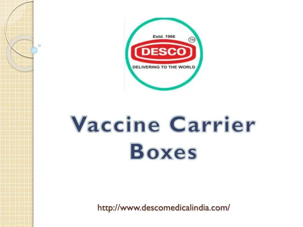Vaccine Carrier Boxes