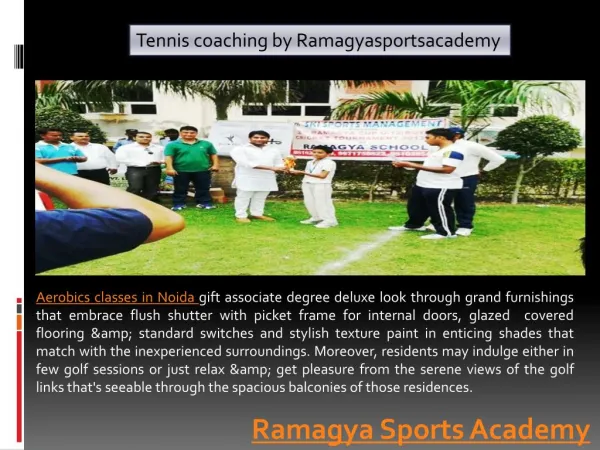 Aerobics classes in Noida by Ramagya sport Academy