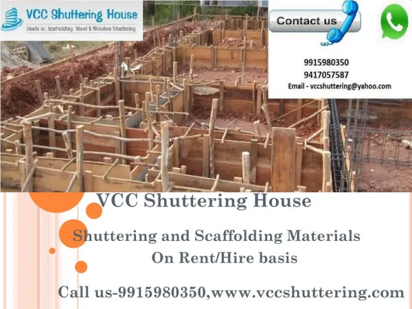 Shuttering & Scaffolding Store & Supplier Steel Plates|Props|Cuplocks|Jacks |Clumps On Rent/Hire Chandigarh & Panchkula