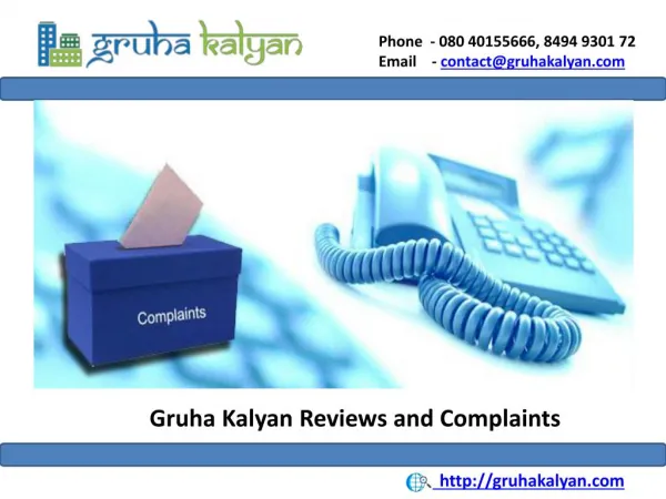 Gruha Kalyan Complaints