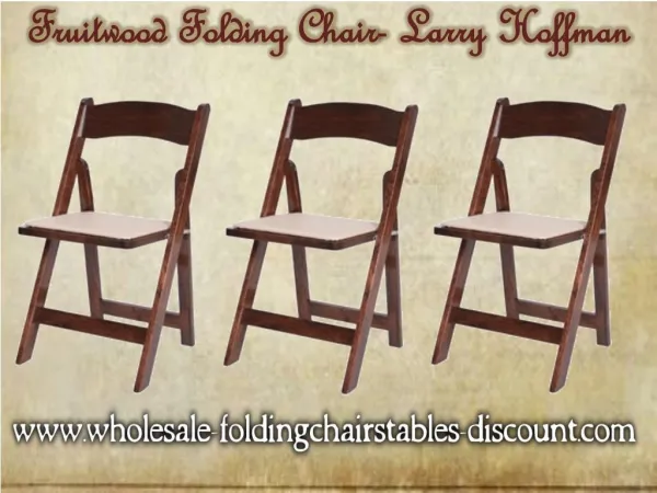 Fruitwood Folding Chair- Larry Hoffman