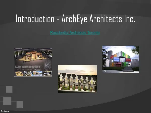 Residential Architects Toronto – ArchEye
