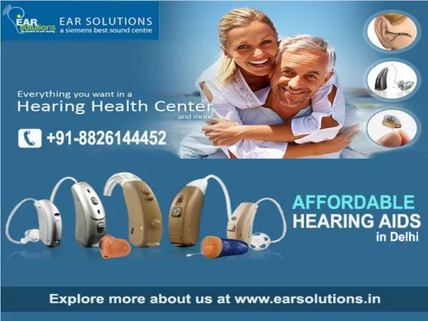 Discount on hearing aid price in Delhi - EAR Solutions