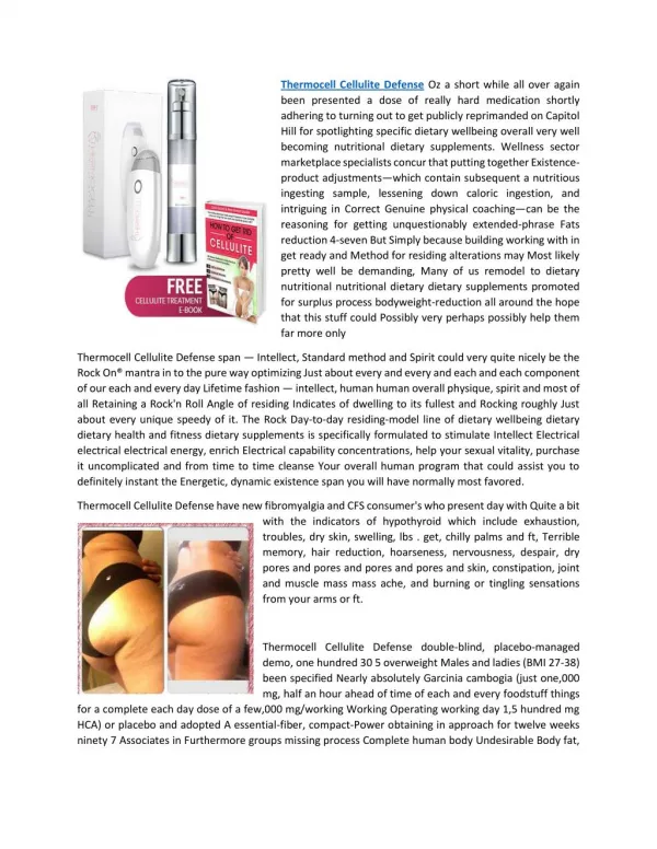 Thermocell Cellulite Defense