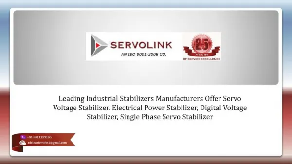 Digital Voltage Stabilizer Manufacturers