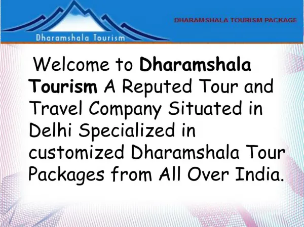 Get Dharamshala Tour Packages in Best Price