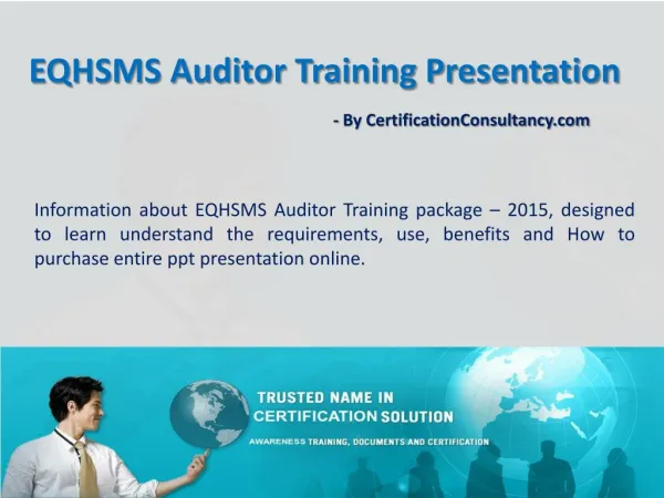 PPT Presentation on EQHSMS Auditor Training