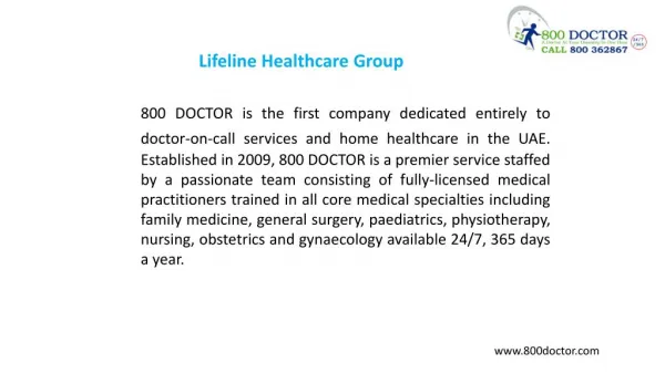 Lifeline healthcare group