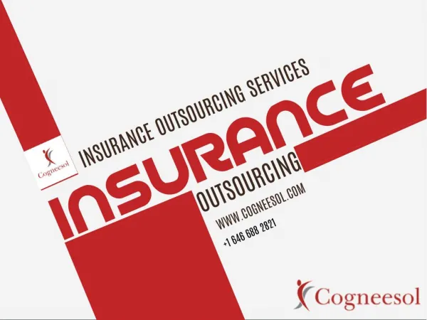 Insurance Outsourcing Services - Cogneesol