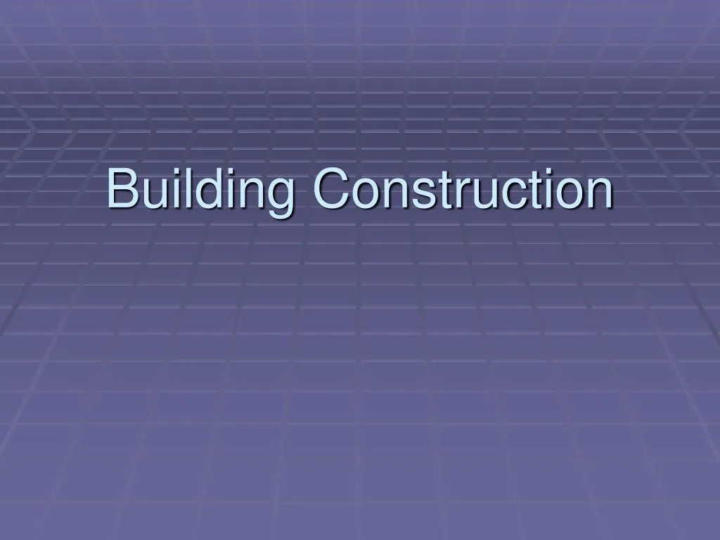 building construction