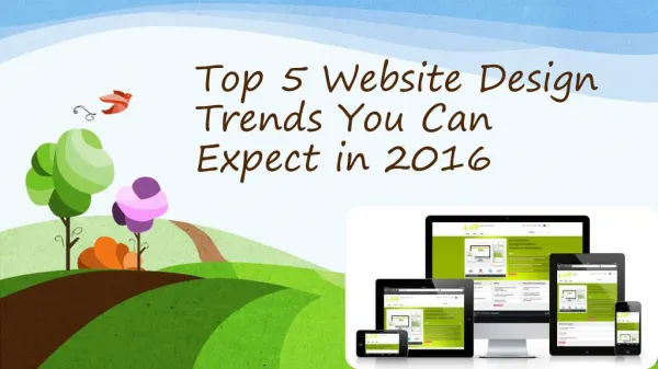 Top 5 Website Design Trends You Can Expect in 2016