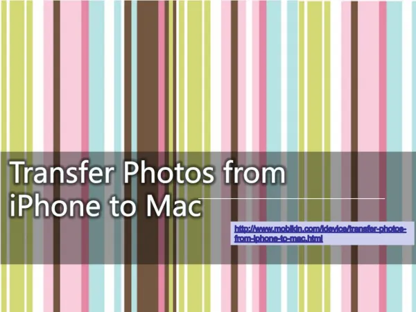 Transfer Photos from iPhone to Mac