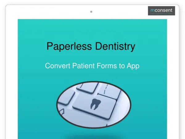 Paperless Dentistry