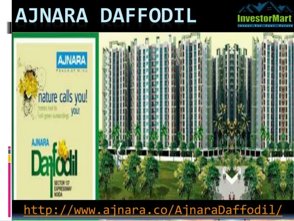 Ajnara Daffodil Has More Facility And Amenities