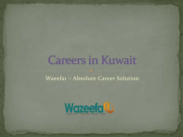 Checkout Latest Jobs & Careers in Kuwait