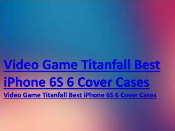 Anyone bought Video Game Titanfall Best iPhone 6S/6 Cover Cases|Video Game Titanfall Best iPhone 6S/6 Cover Cases from w
