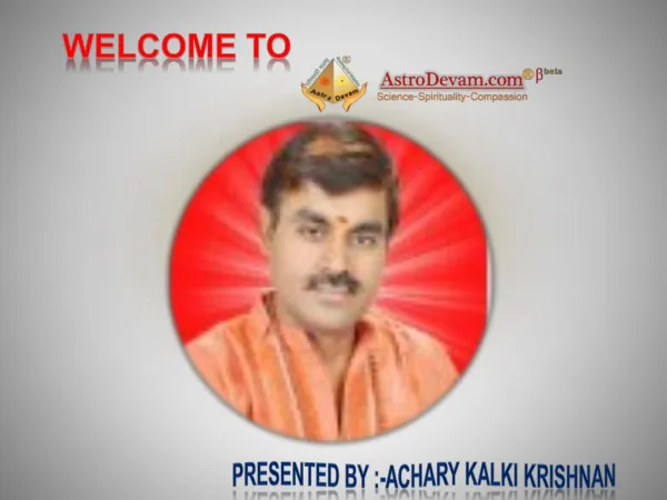 Best Astrologer in India, Famous Astrologer Āchary Kalki Krishnan