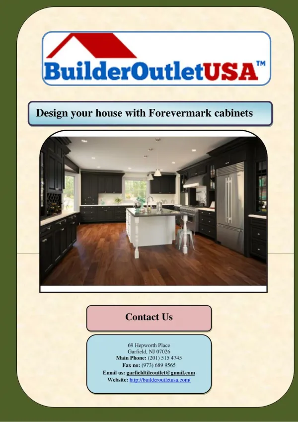 Design your house with Forevermark cabinets