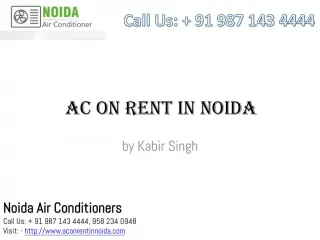 AC ON Rent in Noida - Best & Branded Air Conditioners - slide 1