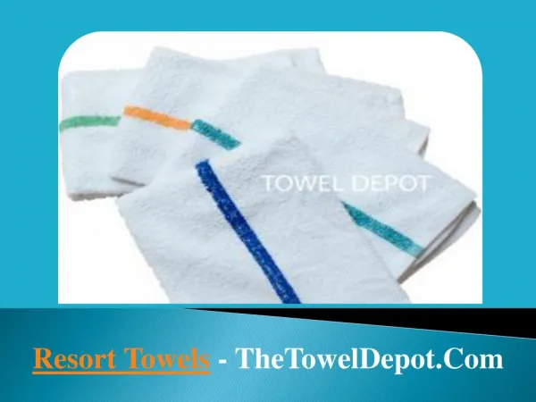 Best Resort Towels USA