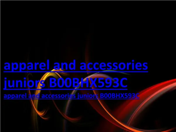 apparel and accessories juniors B00BHX593C