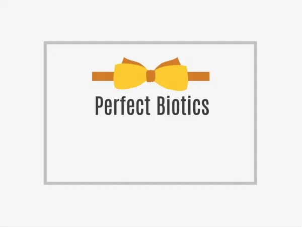 Perfect Biotics Probiotic Supplement