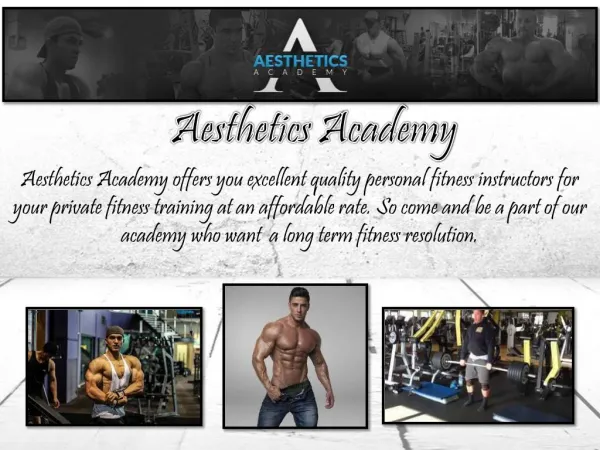 Online Fitness Instructors by Aesthetics Academy