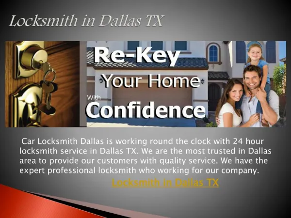 Locksmith in Dallas TX
