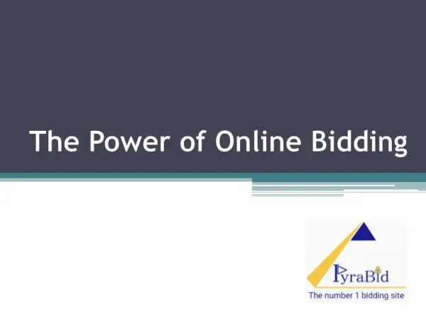 The power of Online Bidding