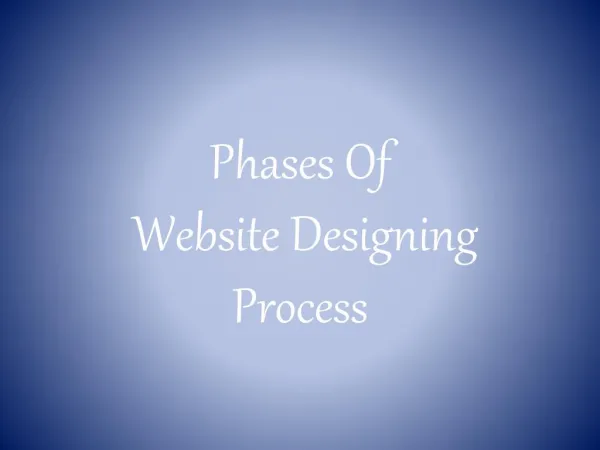 Phases Of Website Designing Process