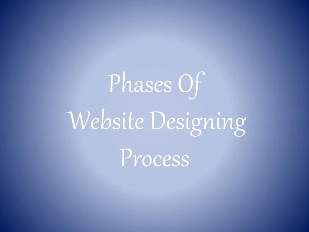 phases of website designing process