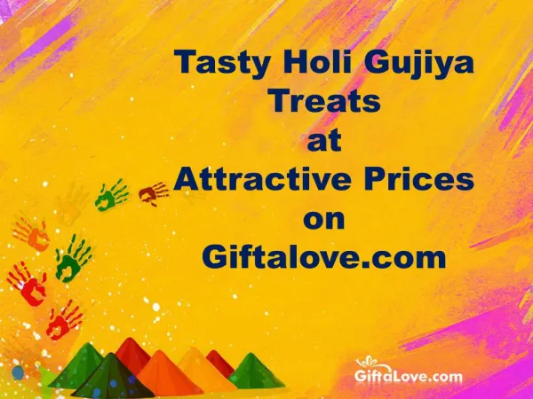 Tasty Holi Gujiya Treats at Attractive Prices on Giftalove.com!