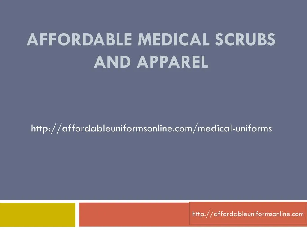 affordable medical scrubs and apparel